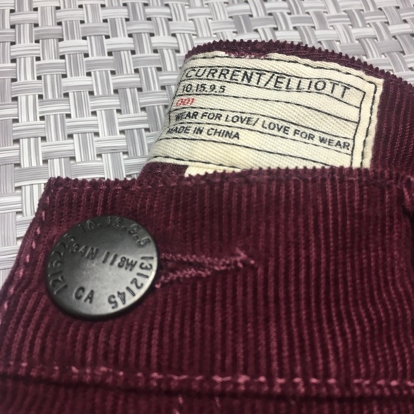 Current Elliott Cropped Flared Corduroy Jeans 25 - Picture 6 of 14